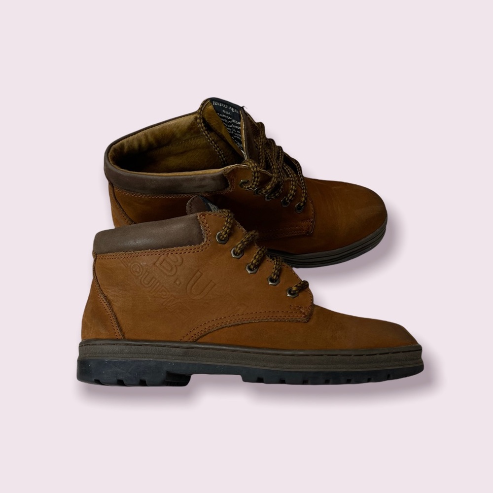 90s style B.U.M Equipment Suede Leather Ankle Chukka Boots Booties